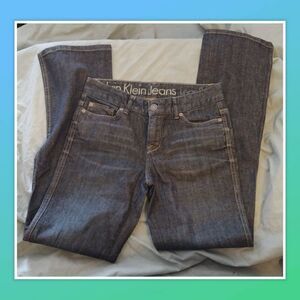 CALVIN KLEIN JEANS Womens' Lean Boot Blue Jeans Size 27/4